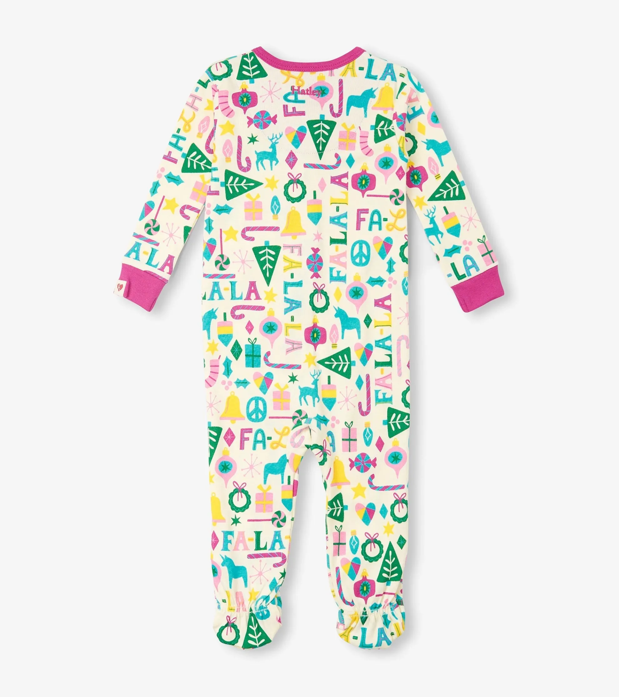 Discount Baby Pink Falala Cotton Footed Sleeper Sleepwear|Sleepwear