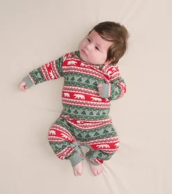 Outlet Baby Polar Bear Fair Isle Sweater Romper Rompers