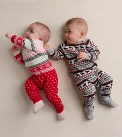 Sale Baby Stag Fairisle Sweater Onesie Sweaters|Rompers