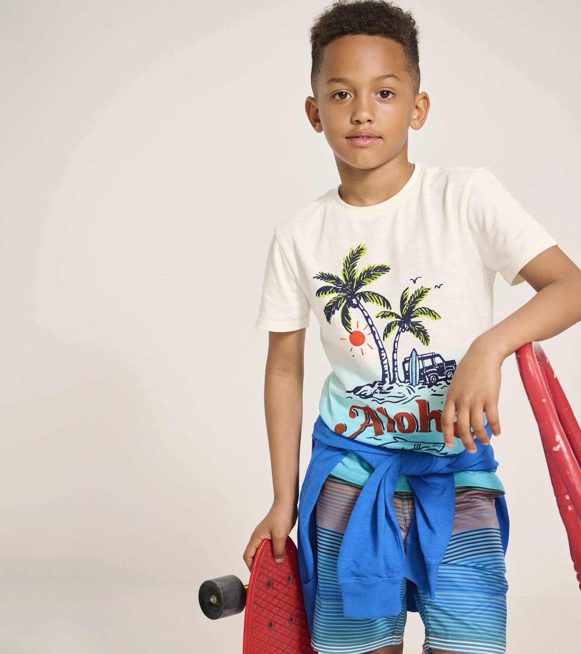 Discount Boys Aloha Graphic Tee BOY Tops