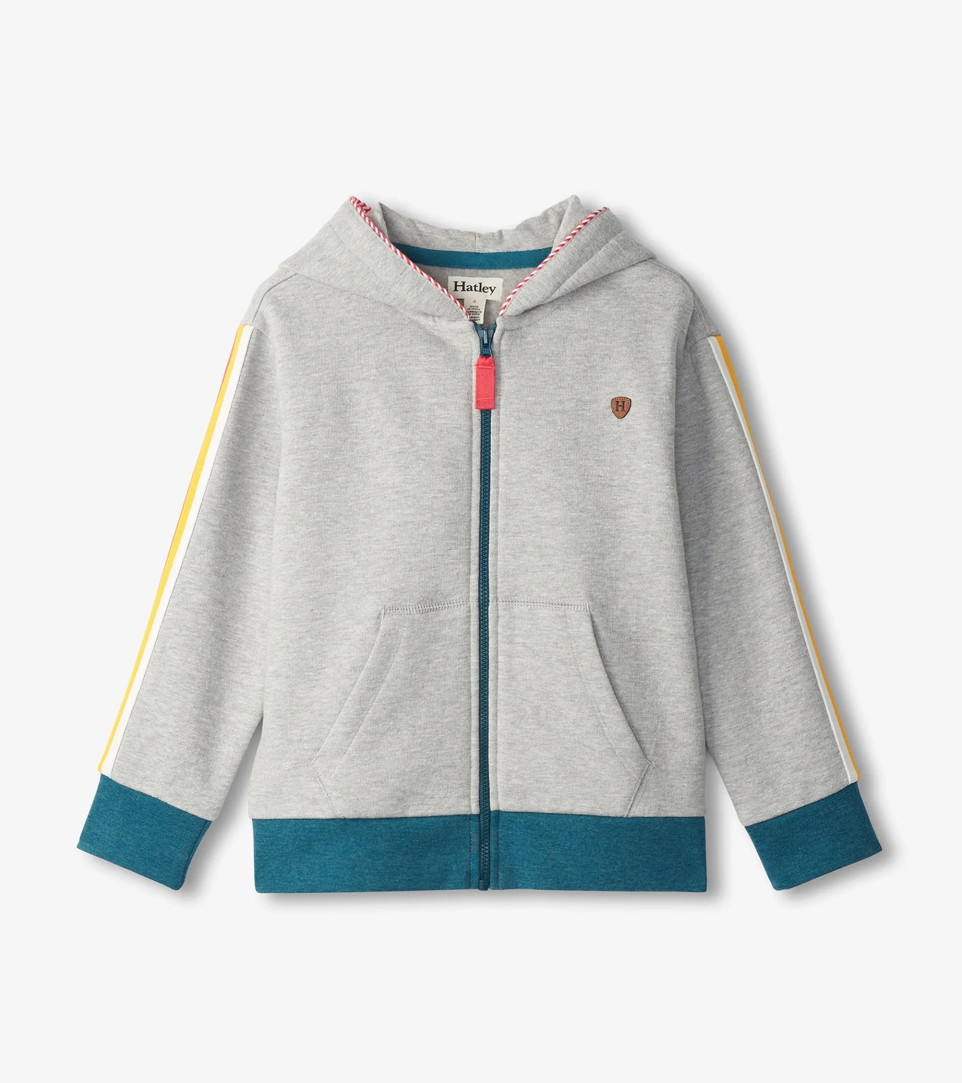 Outlet Boys Athletic Grey Zip-Up Hoodie BOY Sweaters