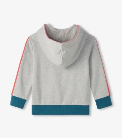 Outlet Boys Athletic Grey Zip-Up Hoodie BOY Sweaters