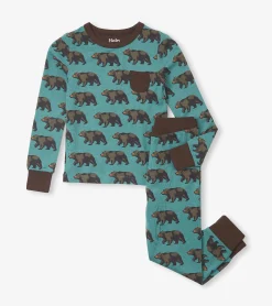 Sale Boys Bears Bamboo Pajama Set BOY Sleepwear|Sleepwear