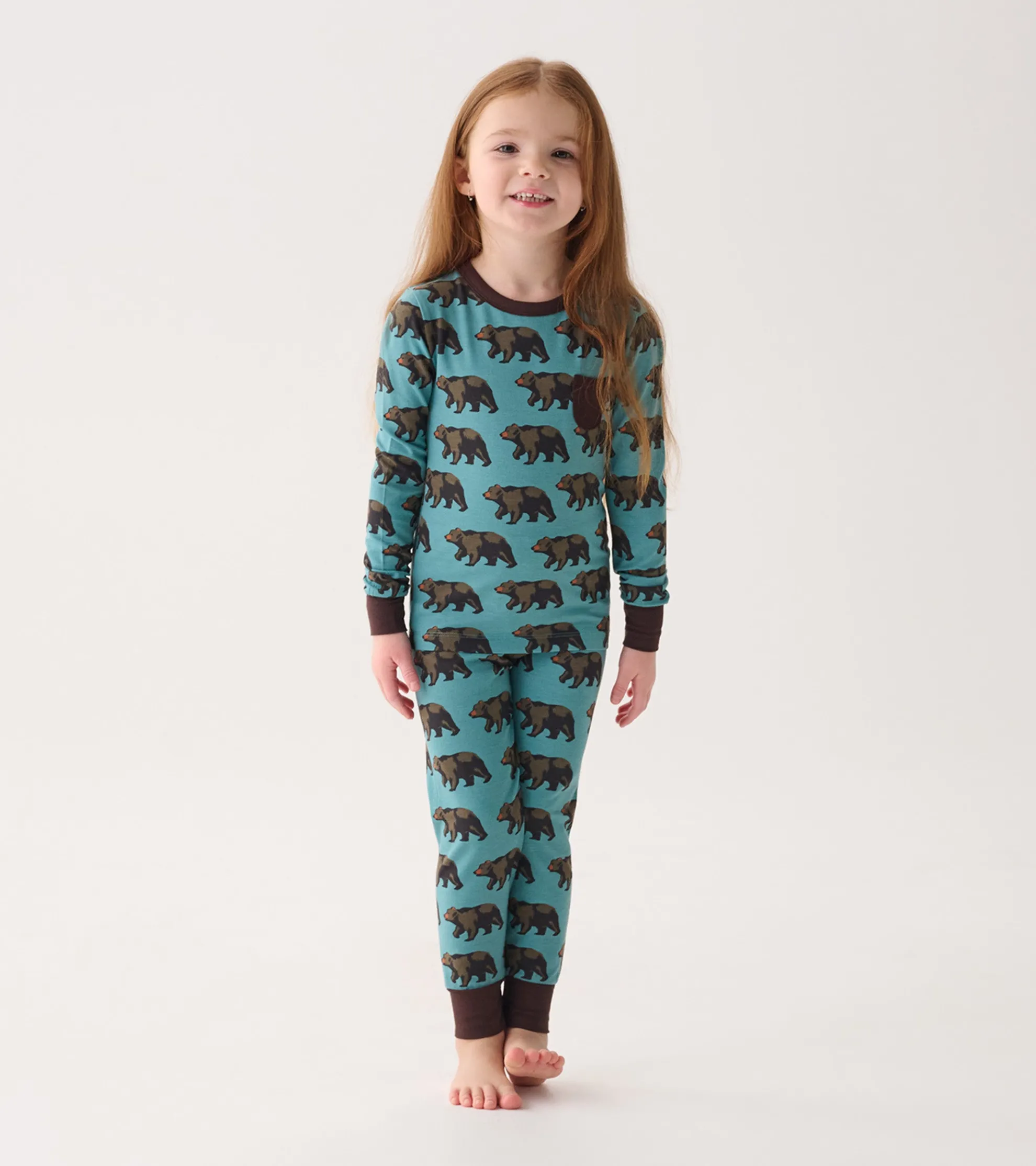 Sale Boys Bears Bamboo Pajama Set BOY Sleepwear|Sleepwear