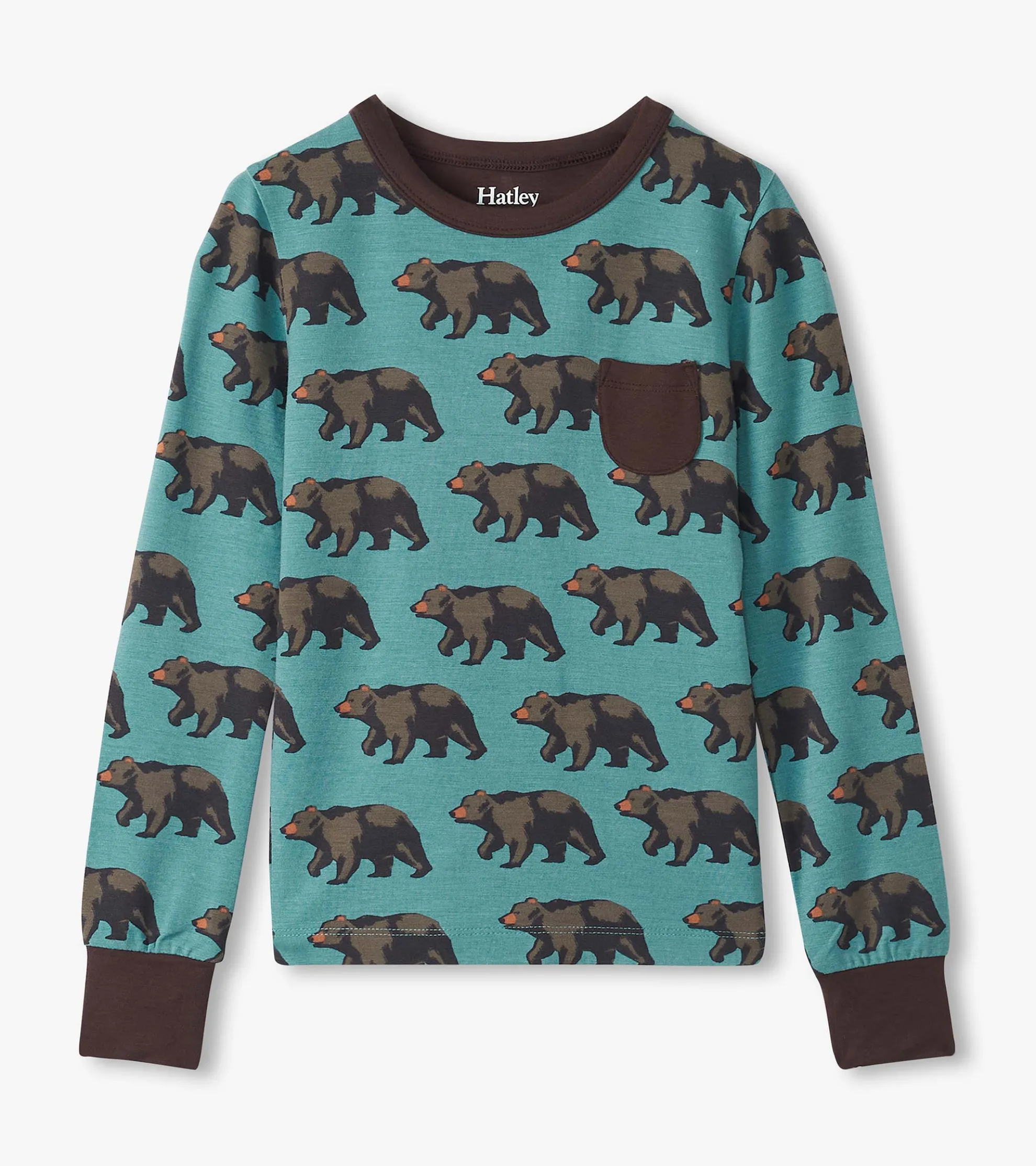 Sale Boys Bears Bamboo Pajama Set BOY Sleepwear|Sleepwear