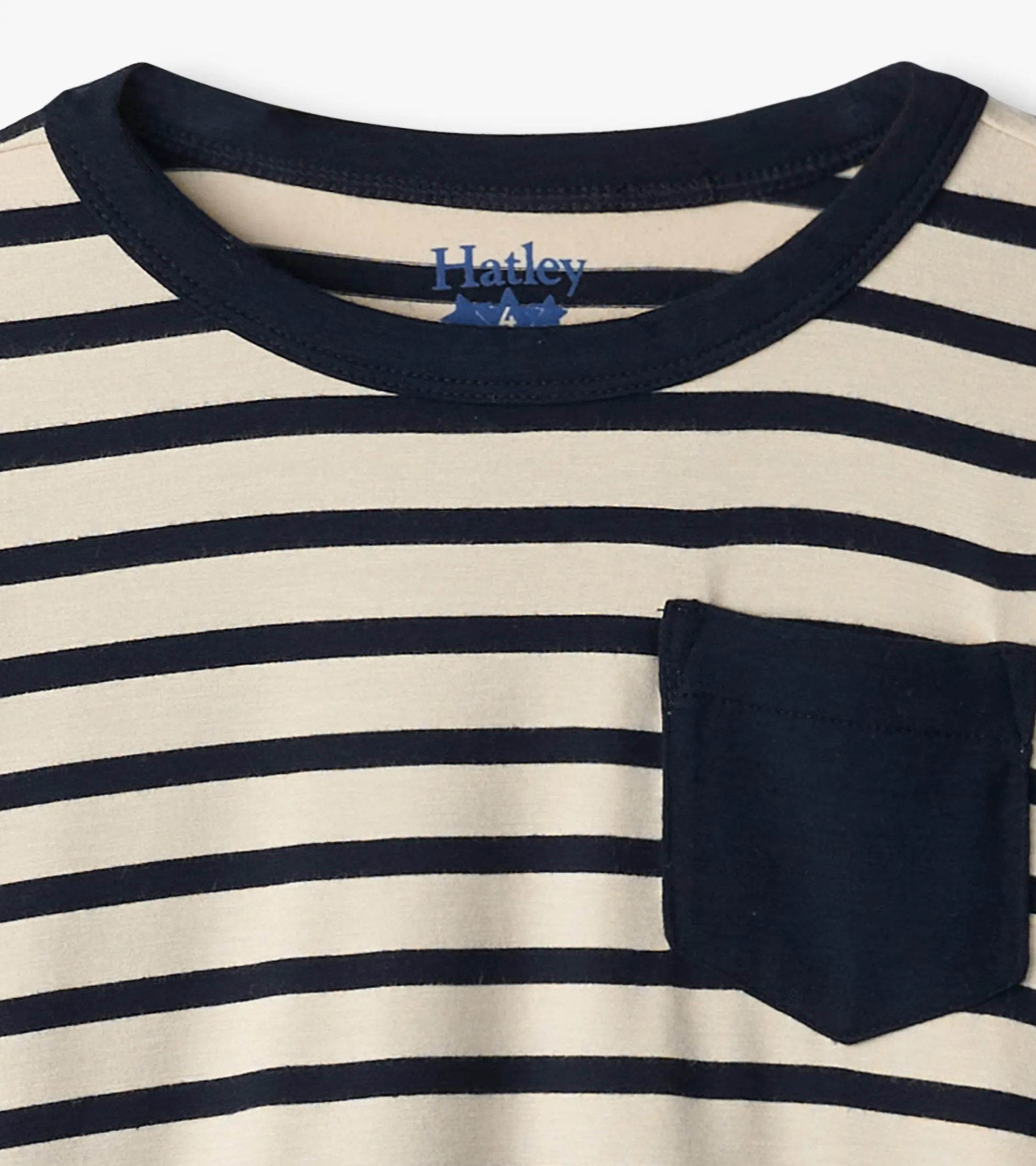 Outlet Boys Black & Cream Long Sleeve Bamboo T-Shirt BOY Tops