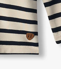 Outlet Boys Black & Cream Long Sleeve Bamboo T-Shirt BOY Tops