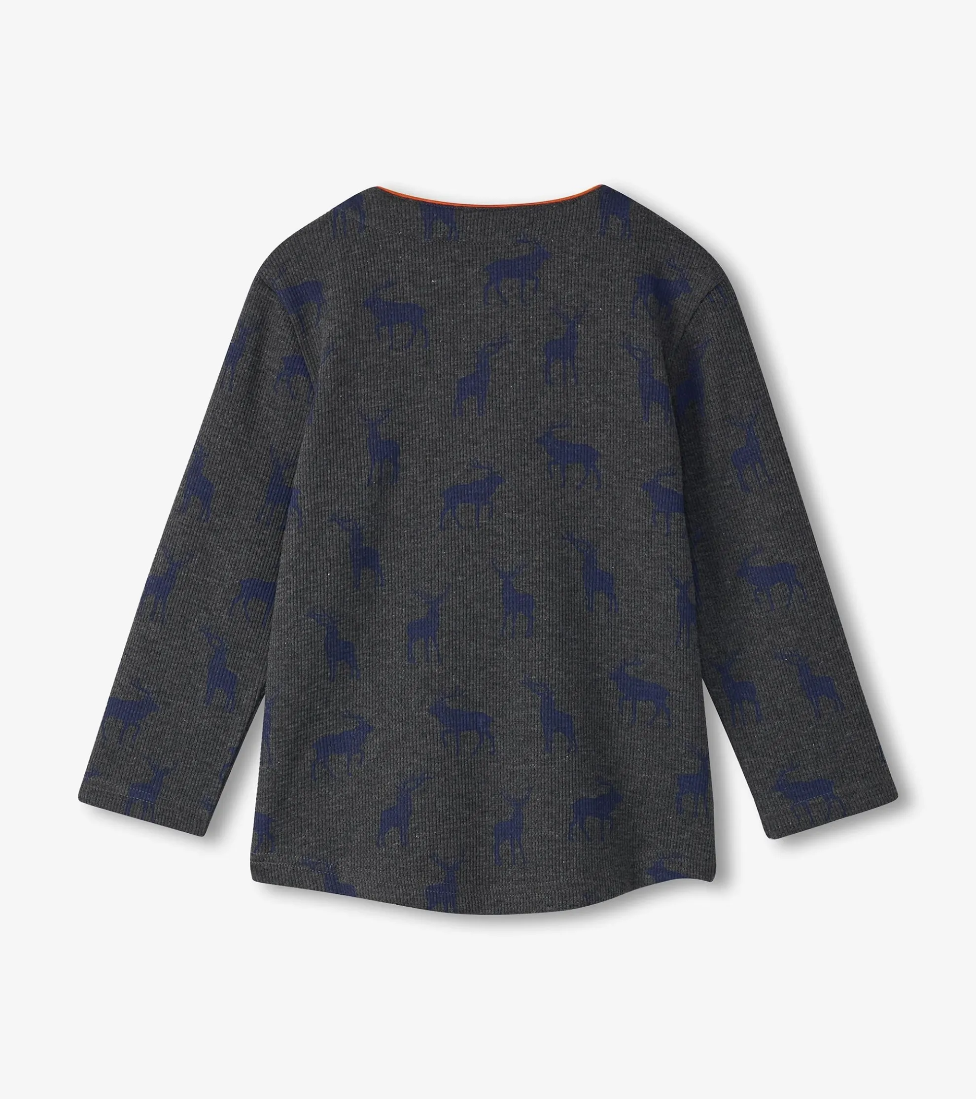 Outlet Boys Blue Elks Long Sleeve Henley T-Shirt BOY Tops