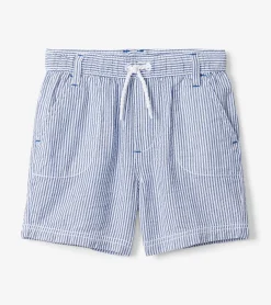 New Boys Blue Stripes Woven Shorts BOY Bottoms