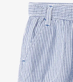 New Boys Blue Stripes Woven Shorts BOY Bottoms