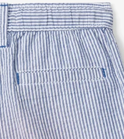 New Boys Blue Stripes Woven Shorts BOY Bottoms