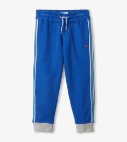 Online Boys Blue Terry Joggers BOY Bottoms
