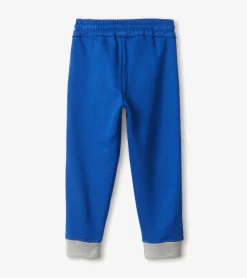 Online Boys Blue Terry Joggers BOY Bottoms