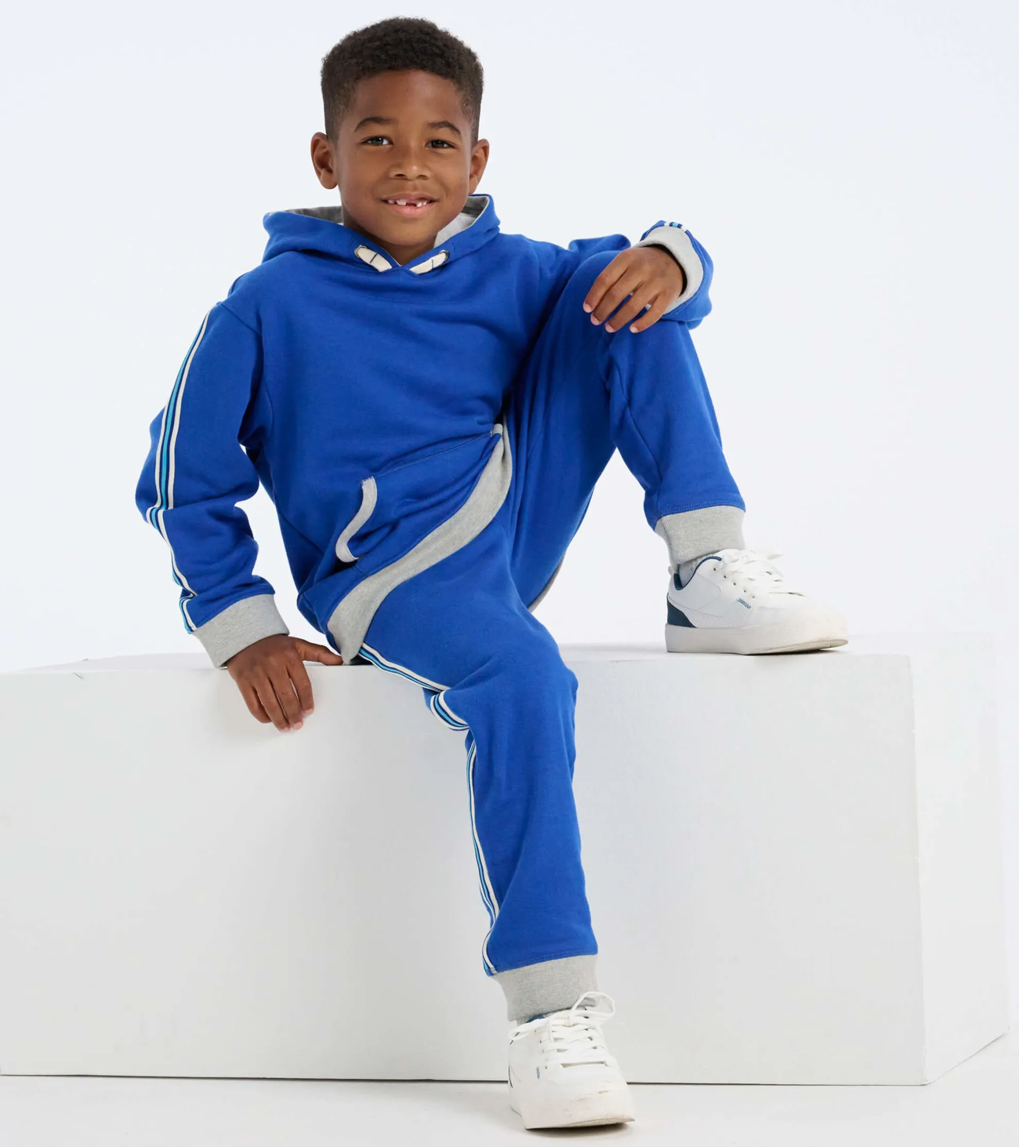 Online Boys Blue Terry Joggers BOY Bottoms