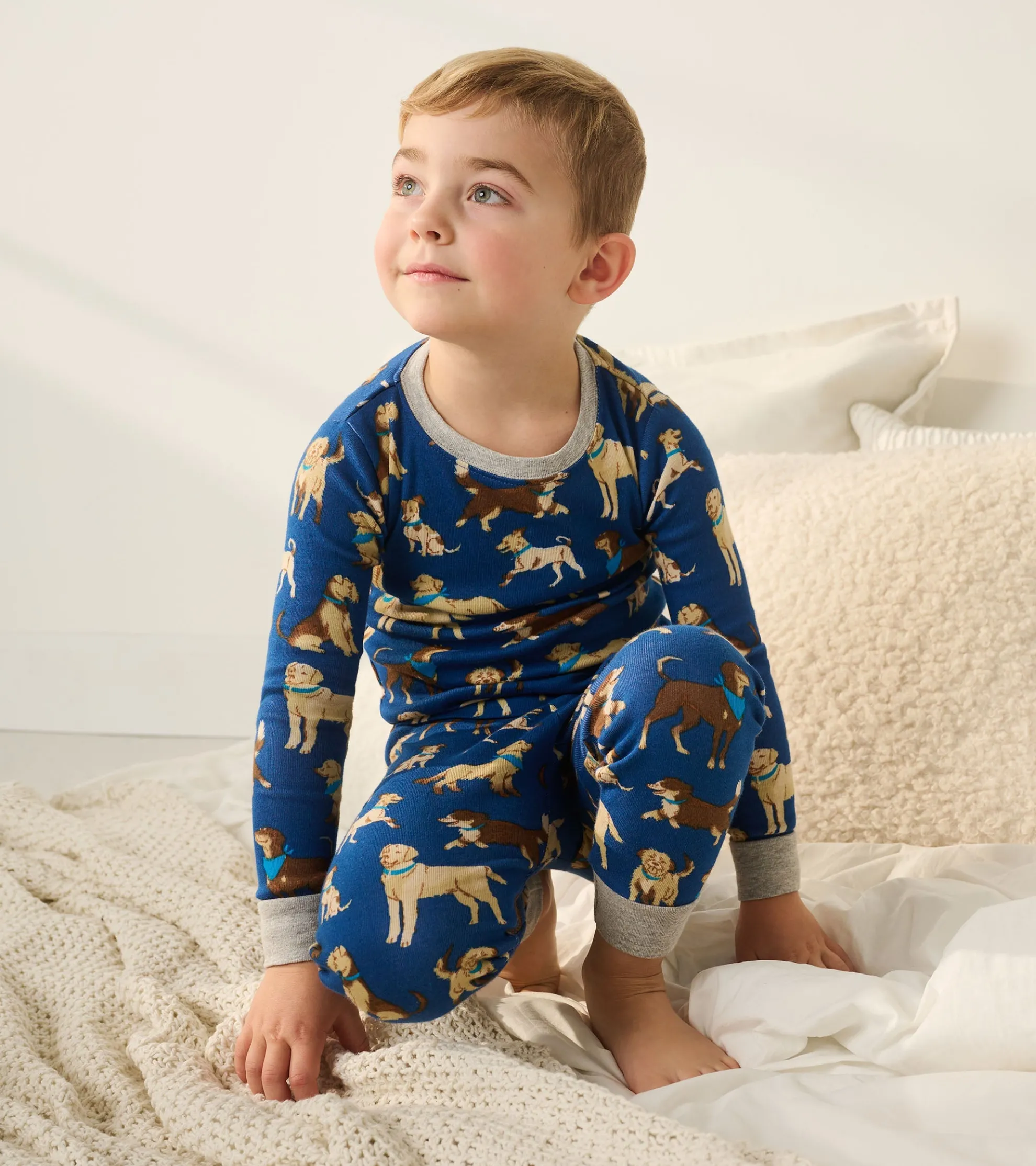 Hot Boys Classic Dogs Organic Cotton Pajama Set BOY Sleepwear|Sleepwear