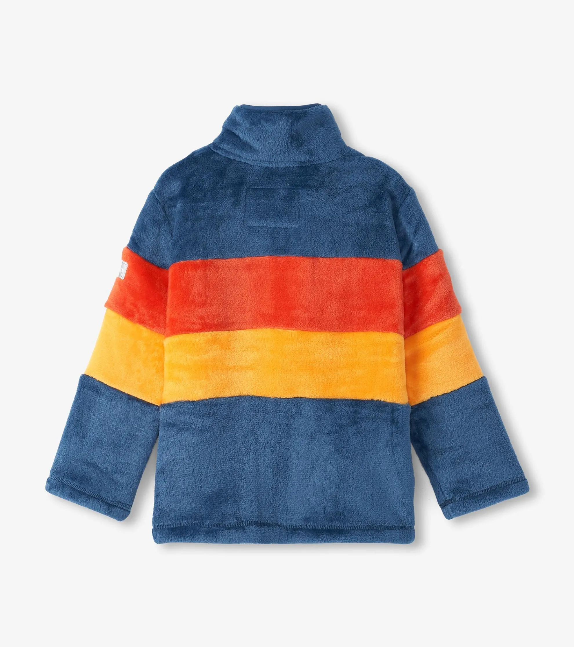 Online Boys Colour Block Fuzzy Fleece Zip-Up Jacket BOY Outerwear|Sweaters