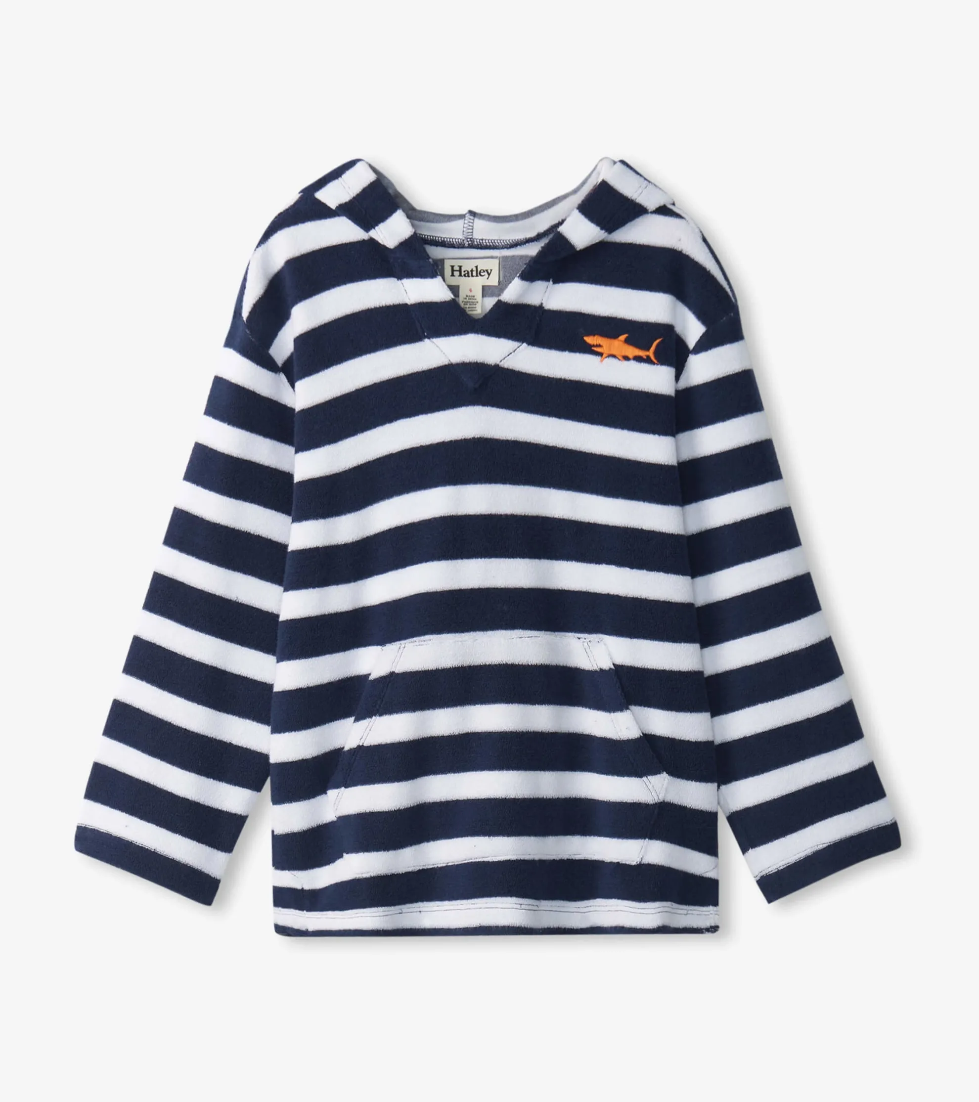 Online Boys Deep Sea Stripes Terry Pullover Hoodie BOY Swimwear|Swimwear