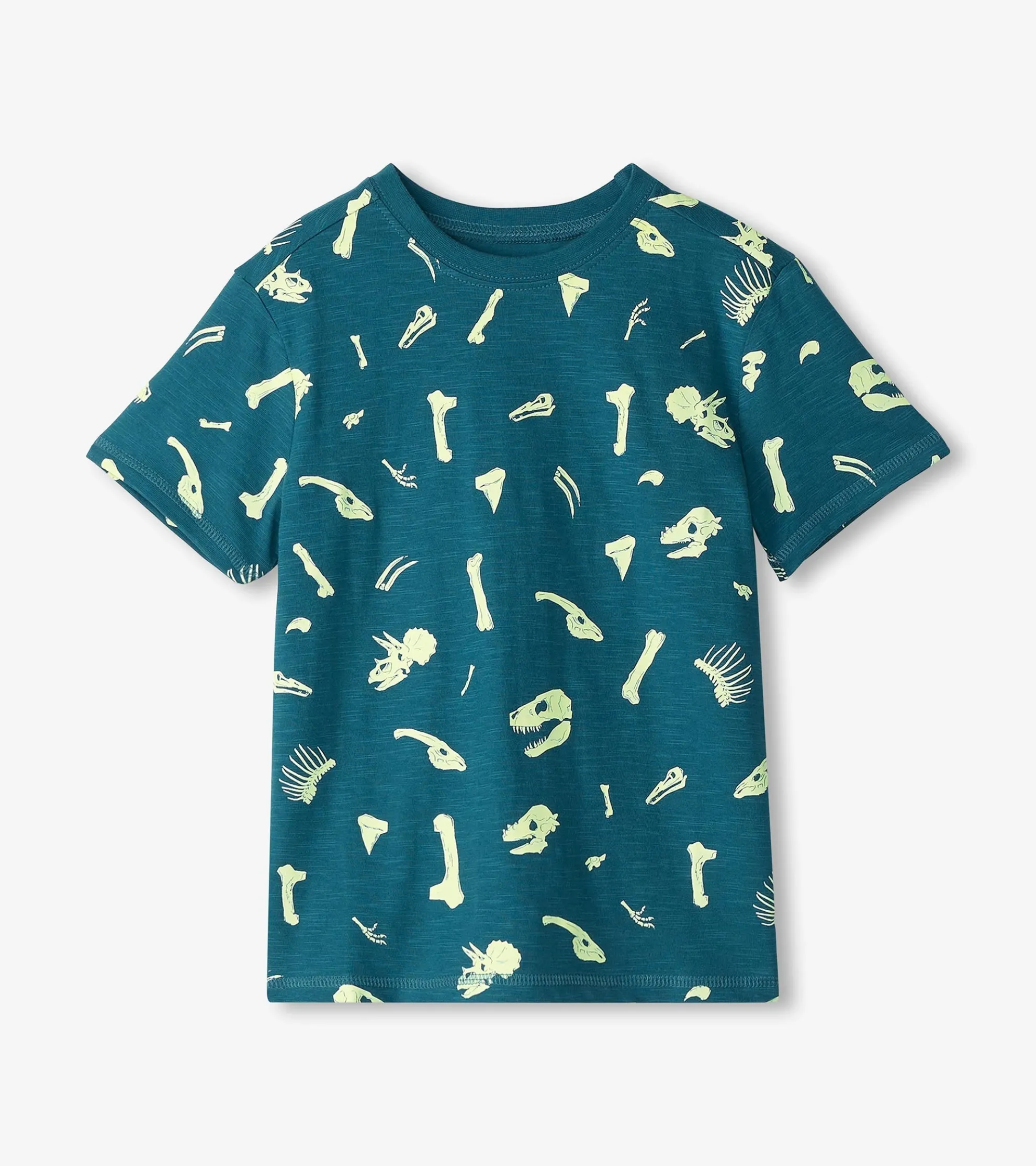 Boys Dino Fossils Glow in the Dark Graphic Tee BOY Tops