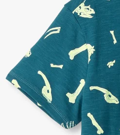 Boys Dino Fossils Glow in the Dark Graphic Tee BOY Tops