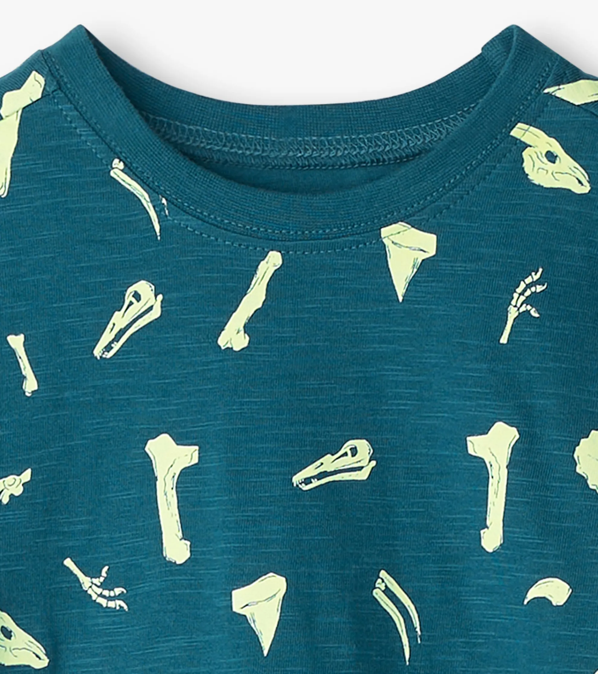 Boys Dino Fossils Glow in the Dark Graphic Tee BOY Tops