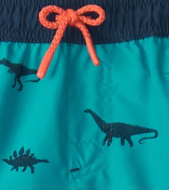 Best Boys Dino Silhouette Swim Trunks BOY Swimwear|Swimwear