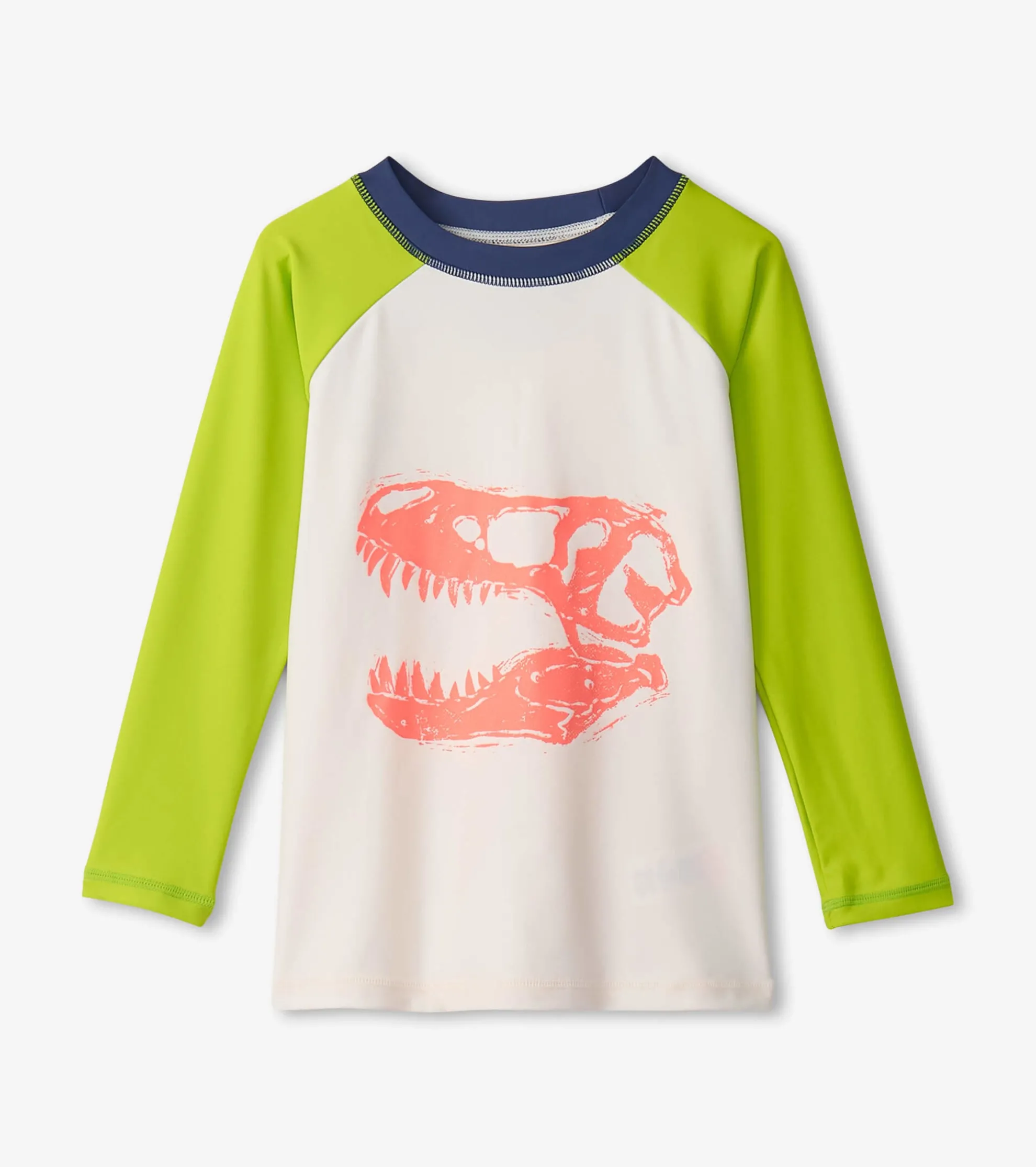 Boys Dino Skull Long Sleeve Rashguard BOY Swimwear|Swimwear
