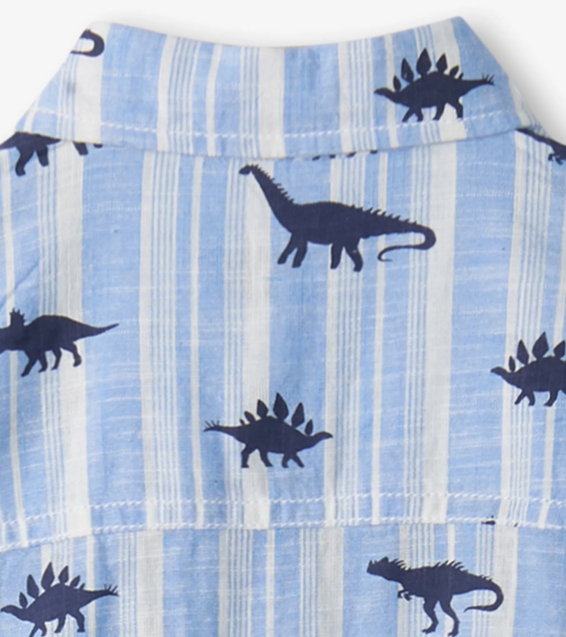 Discount Boys Dino Stripes Button Down Shirt BOY Tops