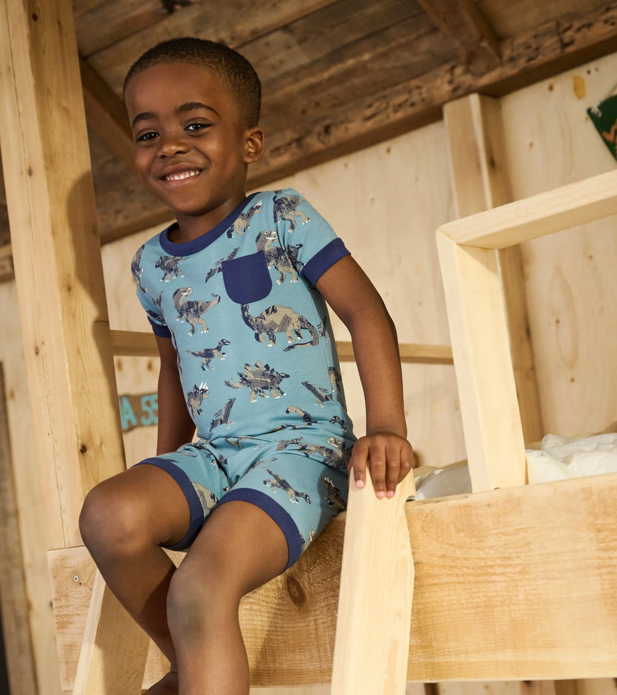 Boys Dinosaur Bamboo Short Pajama Set BOY Sleepwear|Sleepwear