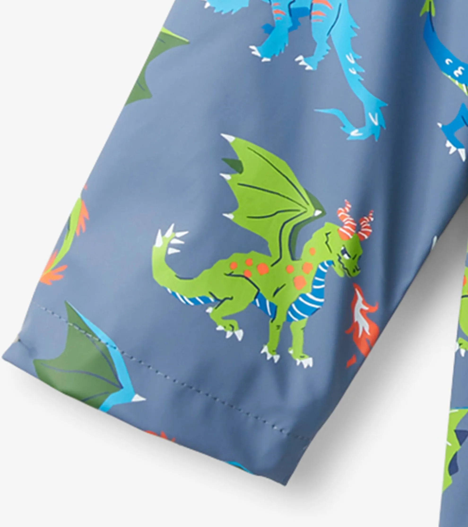 Best Boys Dragon Realm Button-Up Rain Jacket BOY Rainwear|Rainwear