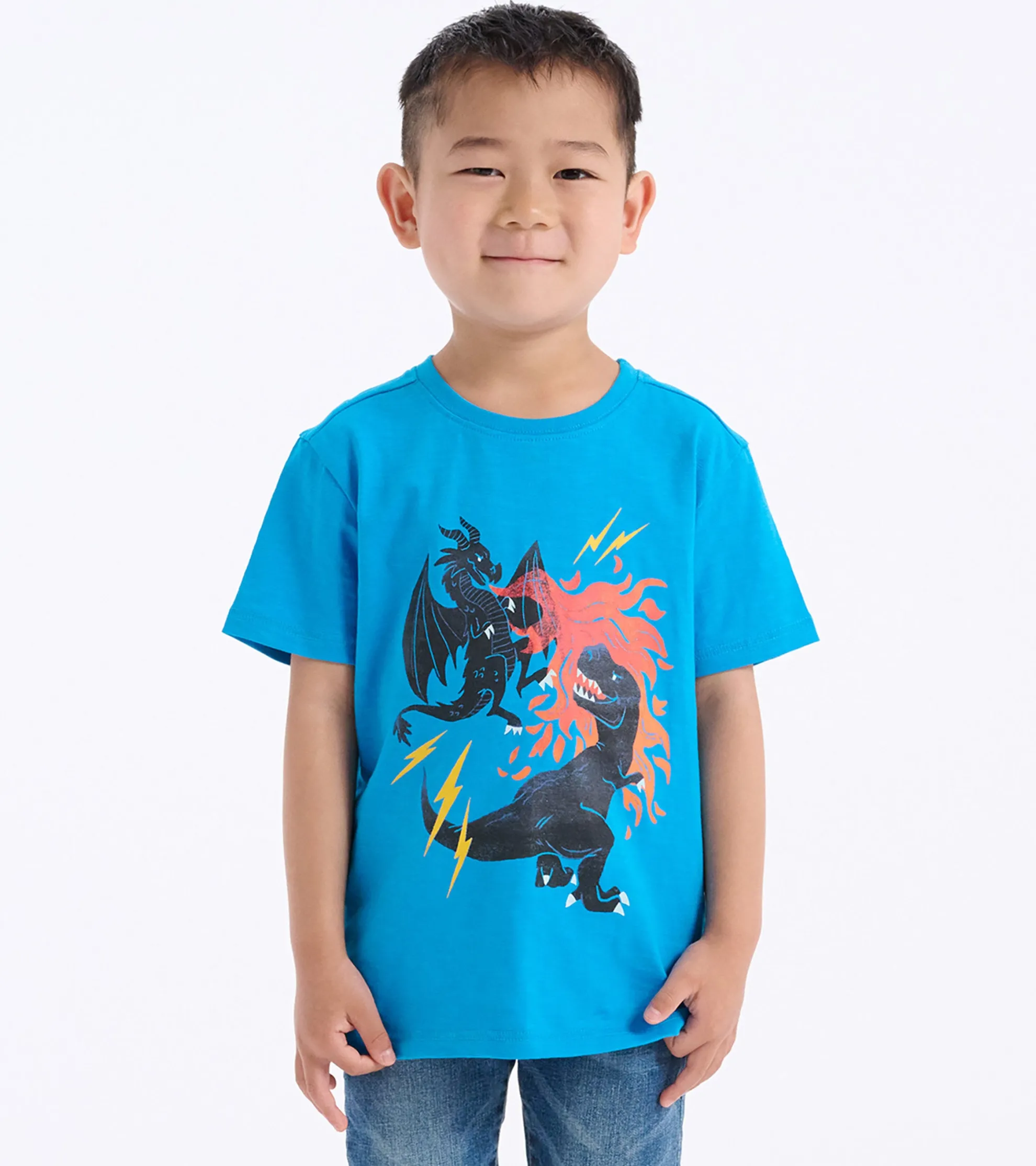 Sale Boys Dragon Vs Dino Graphic T-Shirt BOY Tops