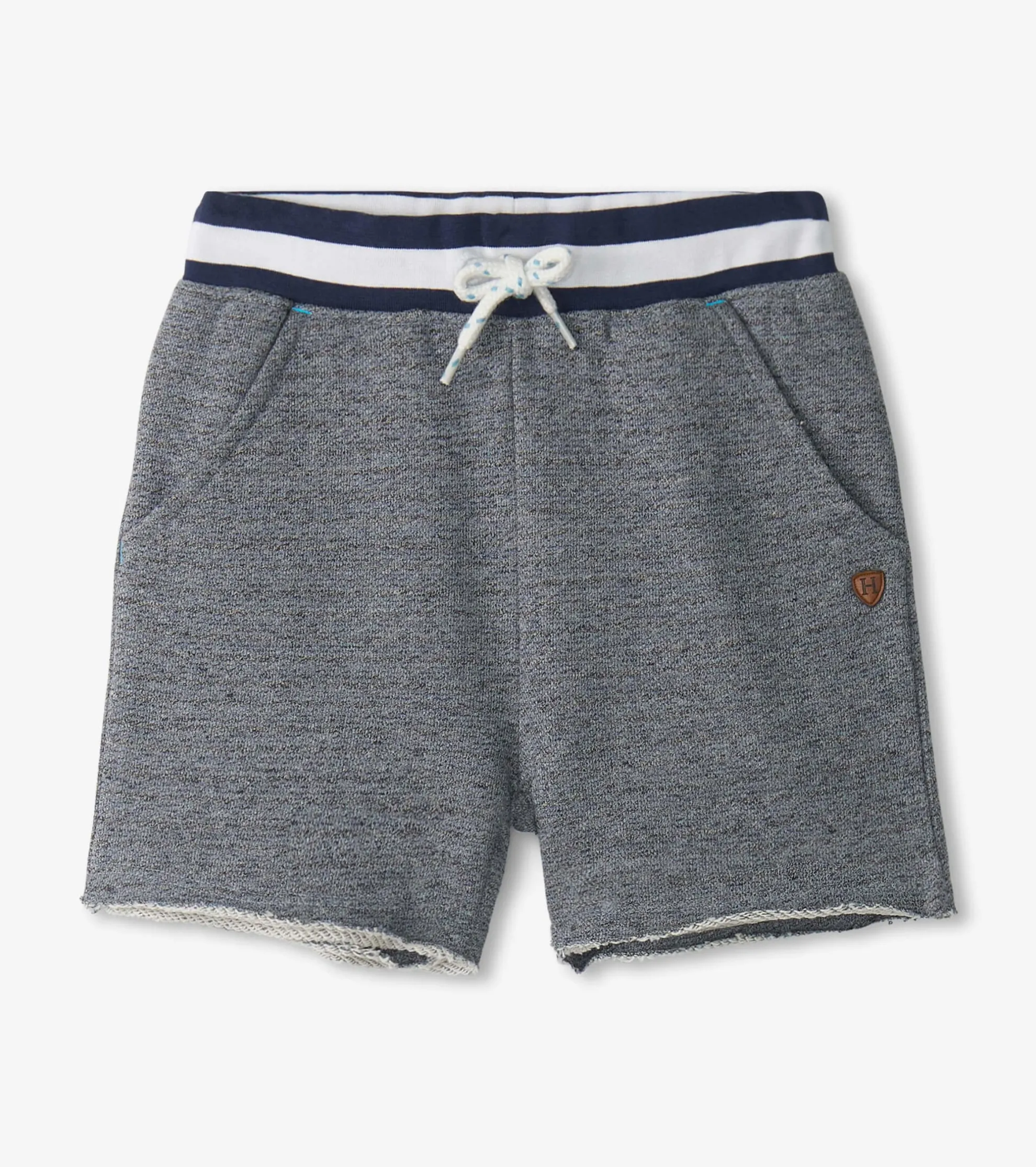 New Boys Flame Blue Raw Hem Shorts BOY Bottoms