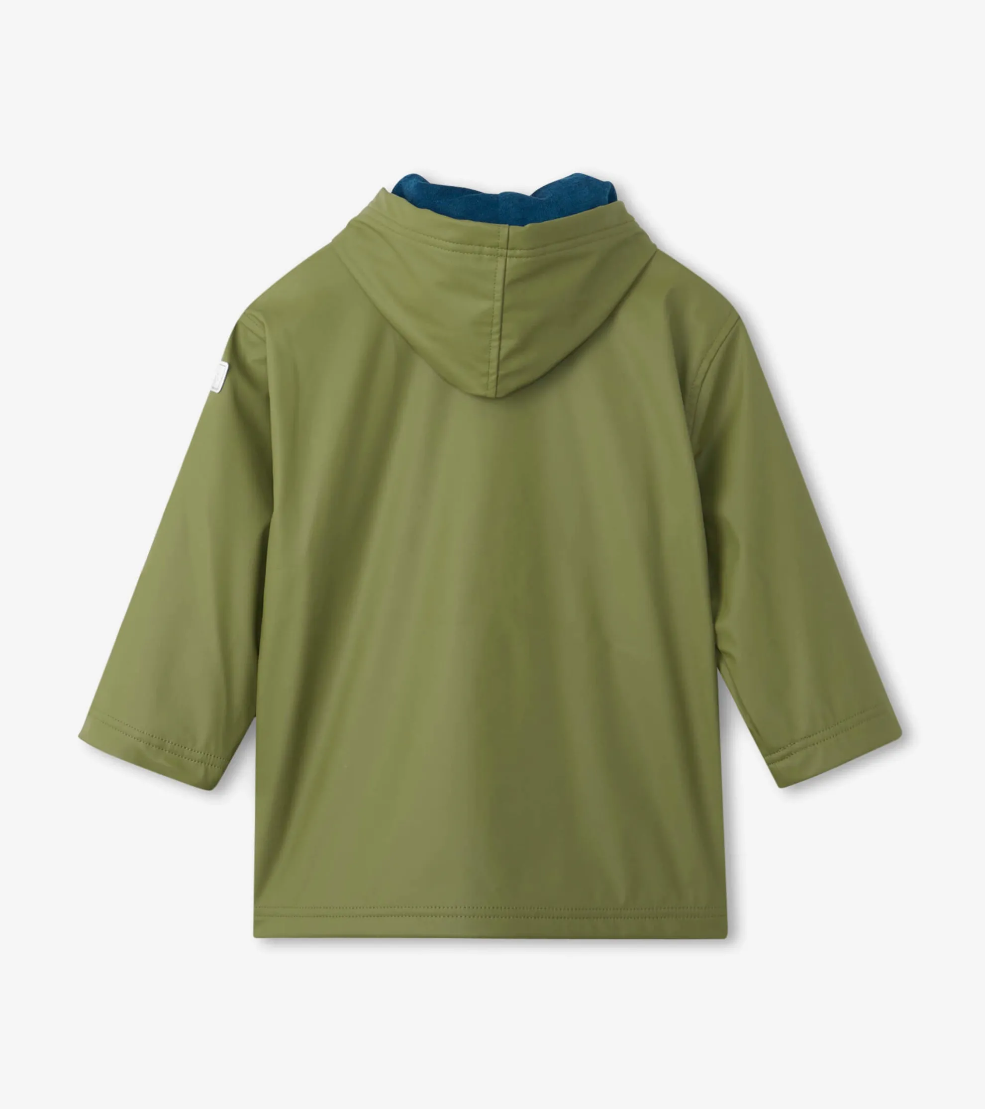 Online Boys Forest Green Zip-Up Rain Jacket BOY Rainwear|Rainwear
