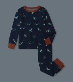 Online Boys Glow Sharks Pajama Set BOY Sleepwear|Sleepwear