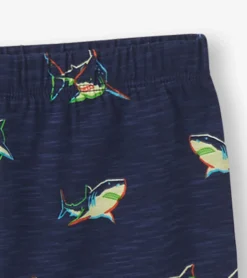 Discount Boys Glow Sharks Short Pajama Set BOY Sleepwear|Sleepwear