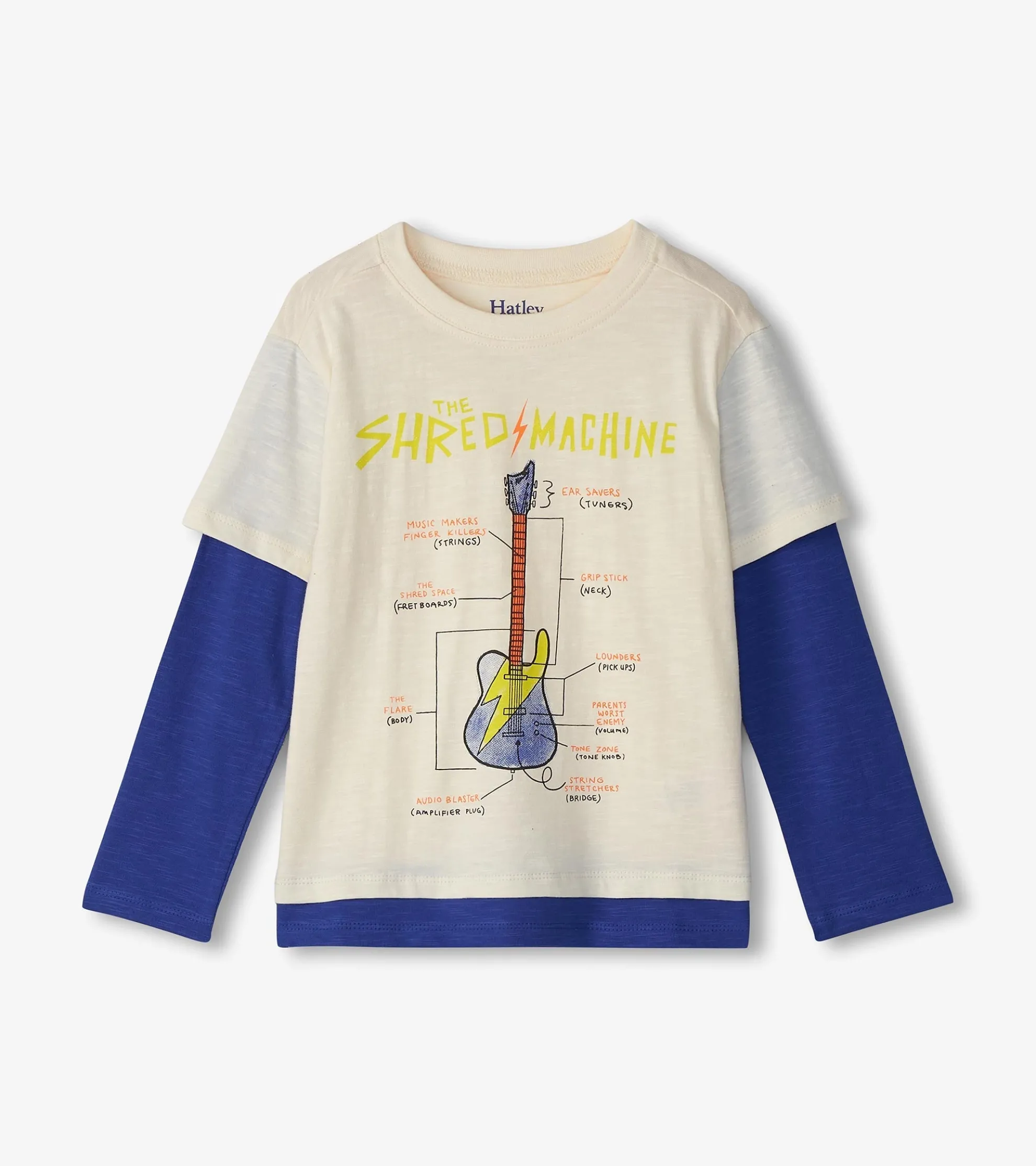 Discount Boys Guitar Fooler Long Sleeve T-Shirt BOY Tops