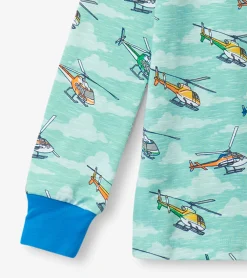 Outlet Boys Helicopters Pajama Set BOY Sleepwear|Sleepwear