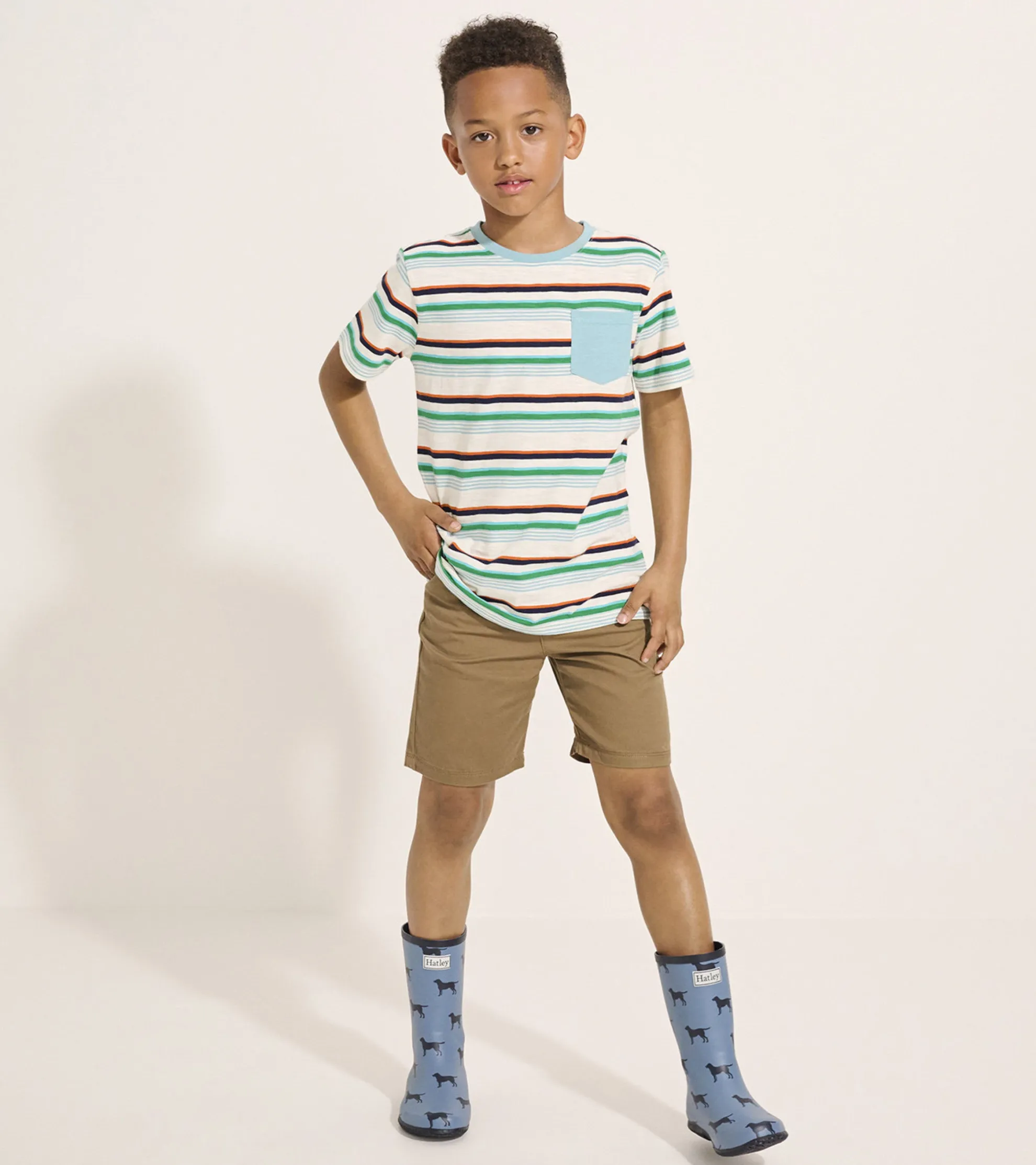 Sale Boys Hiking Stripes Pocket Tee BOY Tops