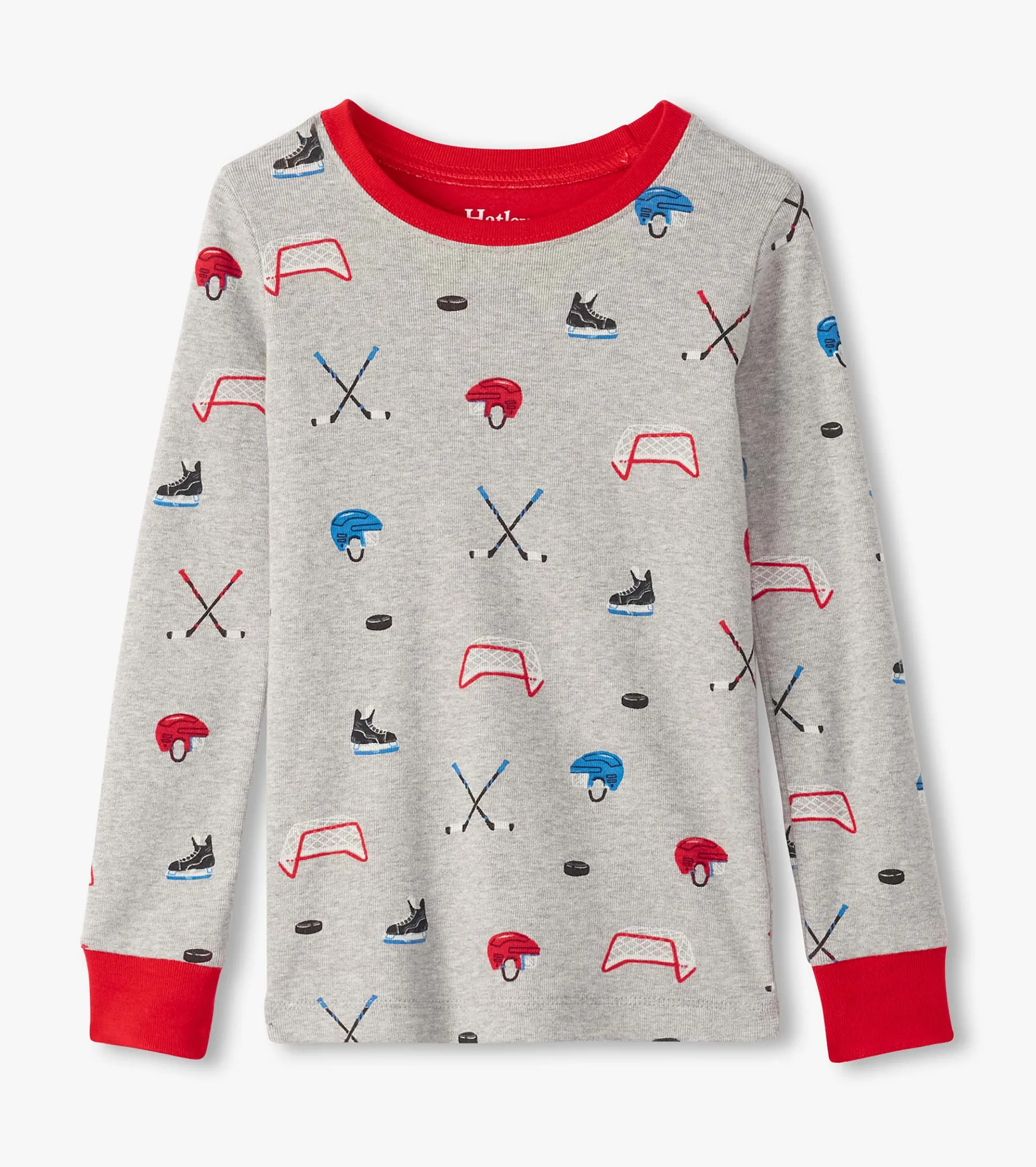 Sale Boys Hockey Organic Cotton Pajama Set BOY Sleepwear|Sleepwear