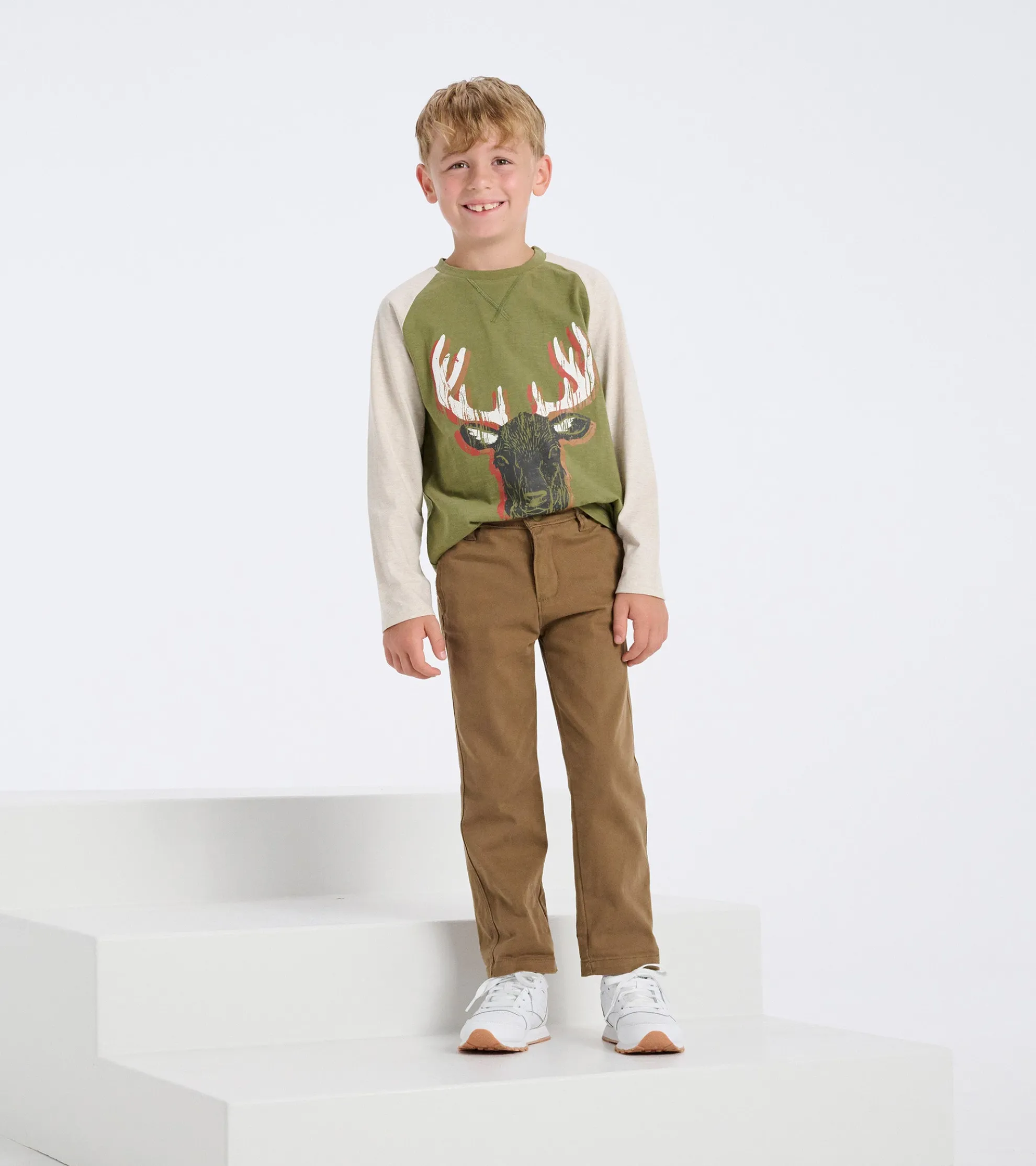 Outlet Boys Khaki Twill Pants BOY Bottoms