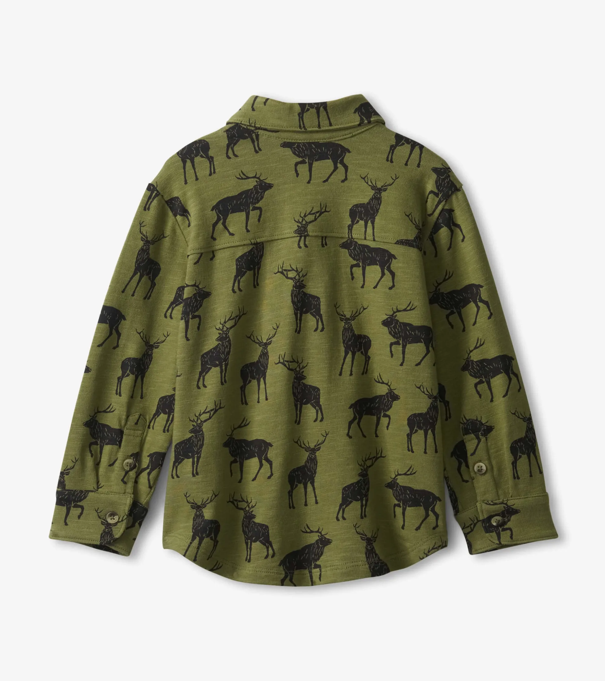 Clearance Boys Magestic Elk Jersey Button Down Shirt BOY Tops