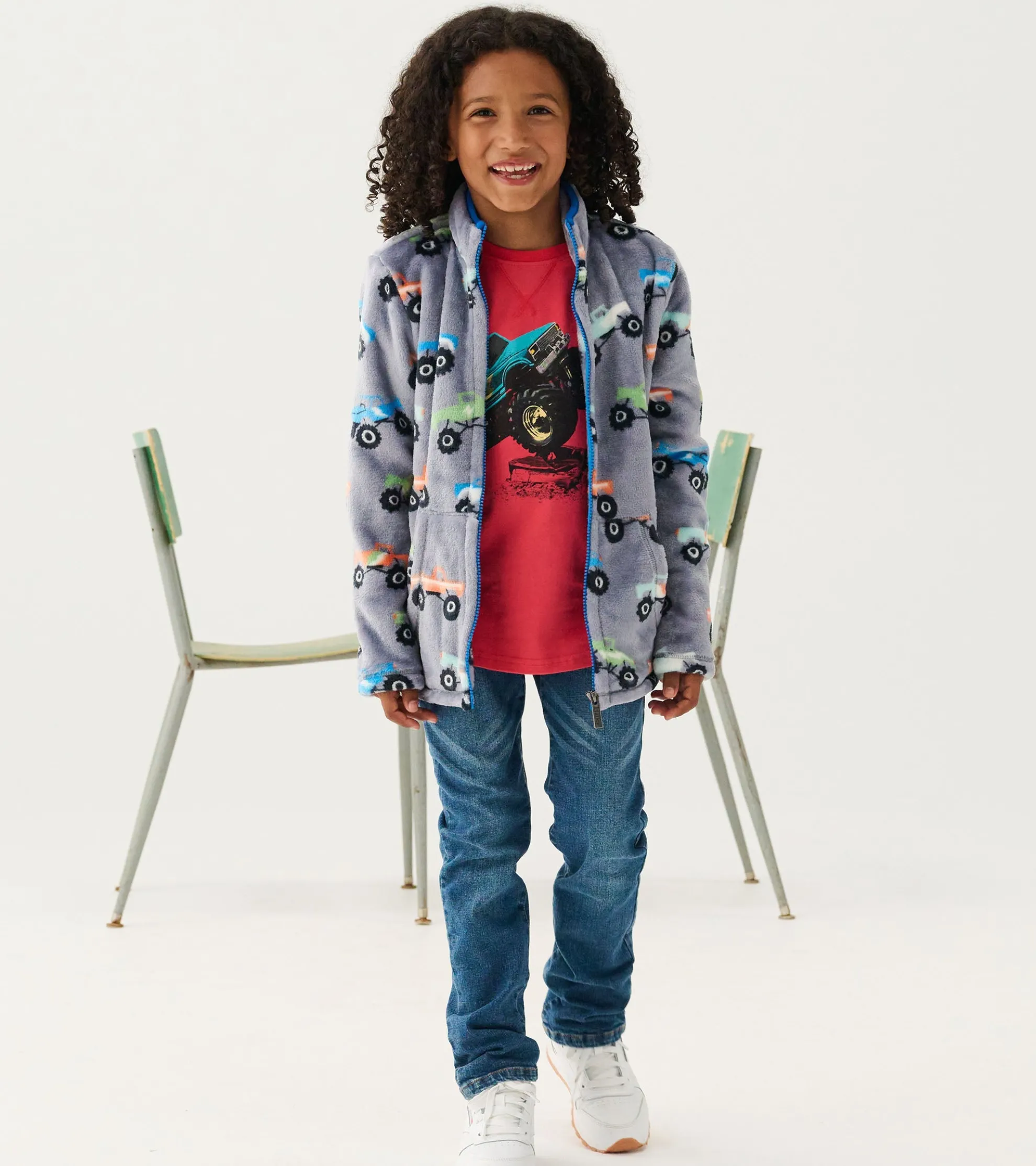 Best Boys Monster Trucks Long Sleeve Raglan T-Shirt BOY Tops