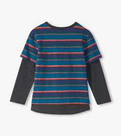 Sale Boys Moroccan Blue Fooler Long Sleeve T-Shirt BOY Tops