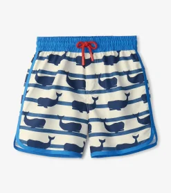 Online Boys Nautical Whale Swim Shorts BOY Swimwear|Swimwear