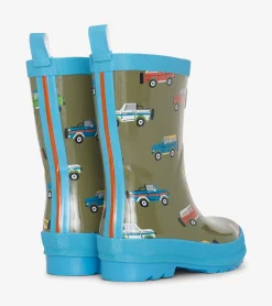 Sale Boys Off Roading Shiny Rain Boots BOY Rainwear|Rainwear