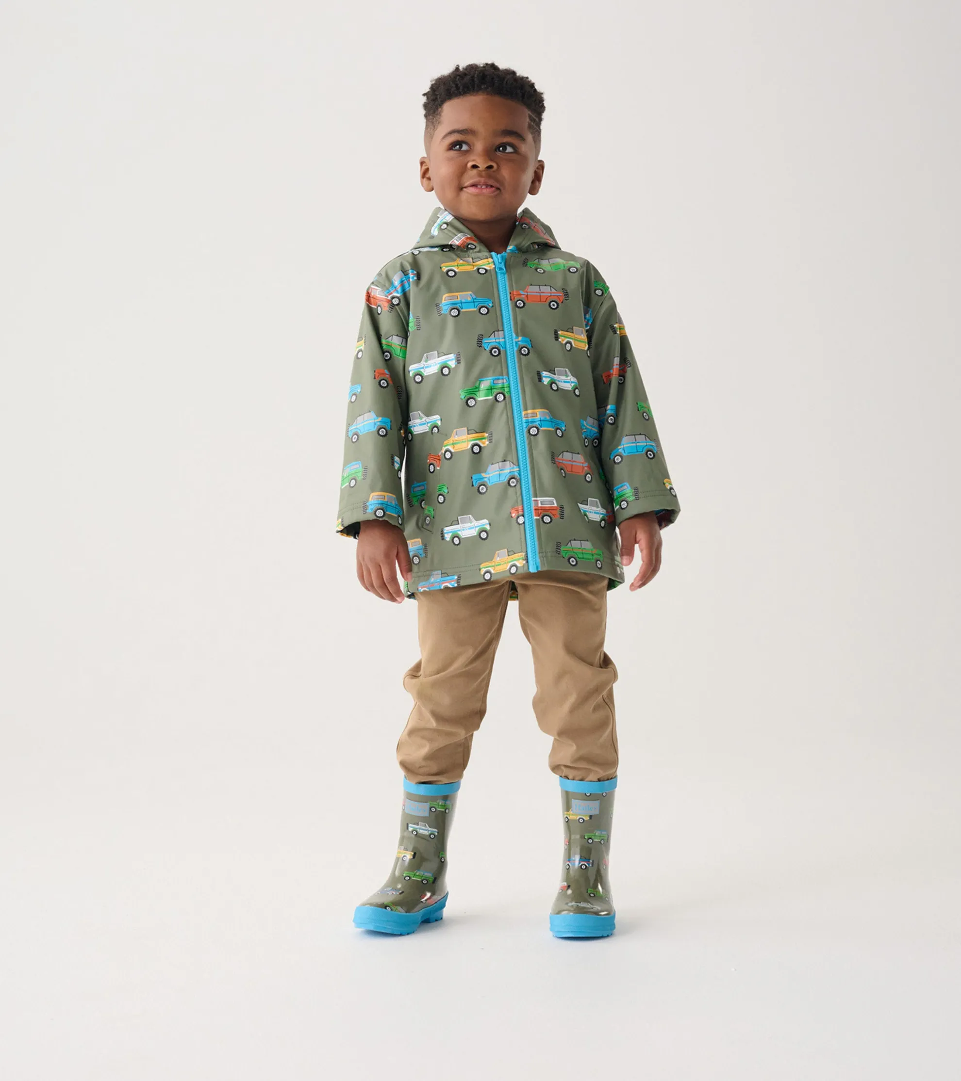 Sale Boys Off-Roading Zip-Up Rain Jacket BOY Rainwear|Rainwear