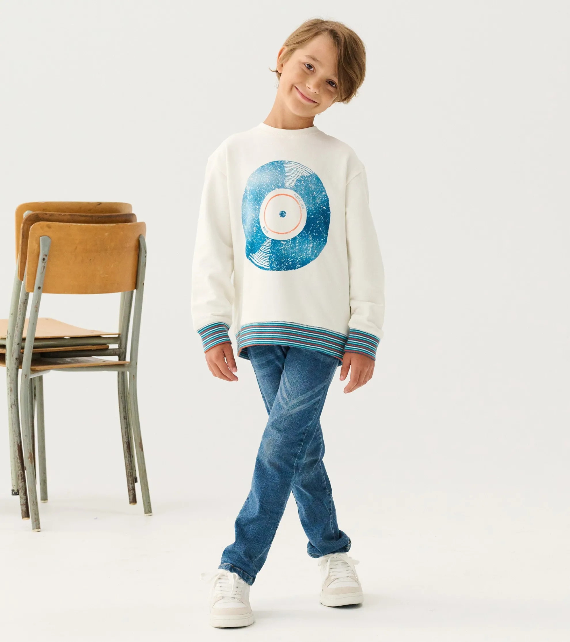Best Boys Old School Vinyl Sweatshirt BOY Sweaters