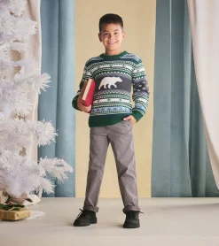 Outlet Boys Polar Bear Crew Neck Sweater BOY Sweaters