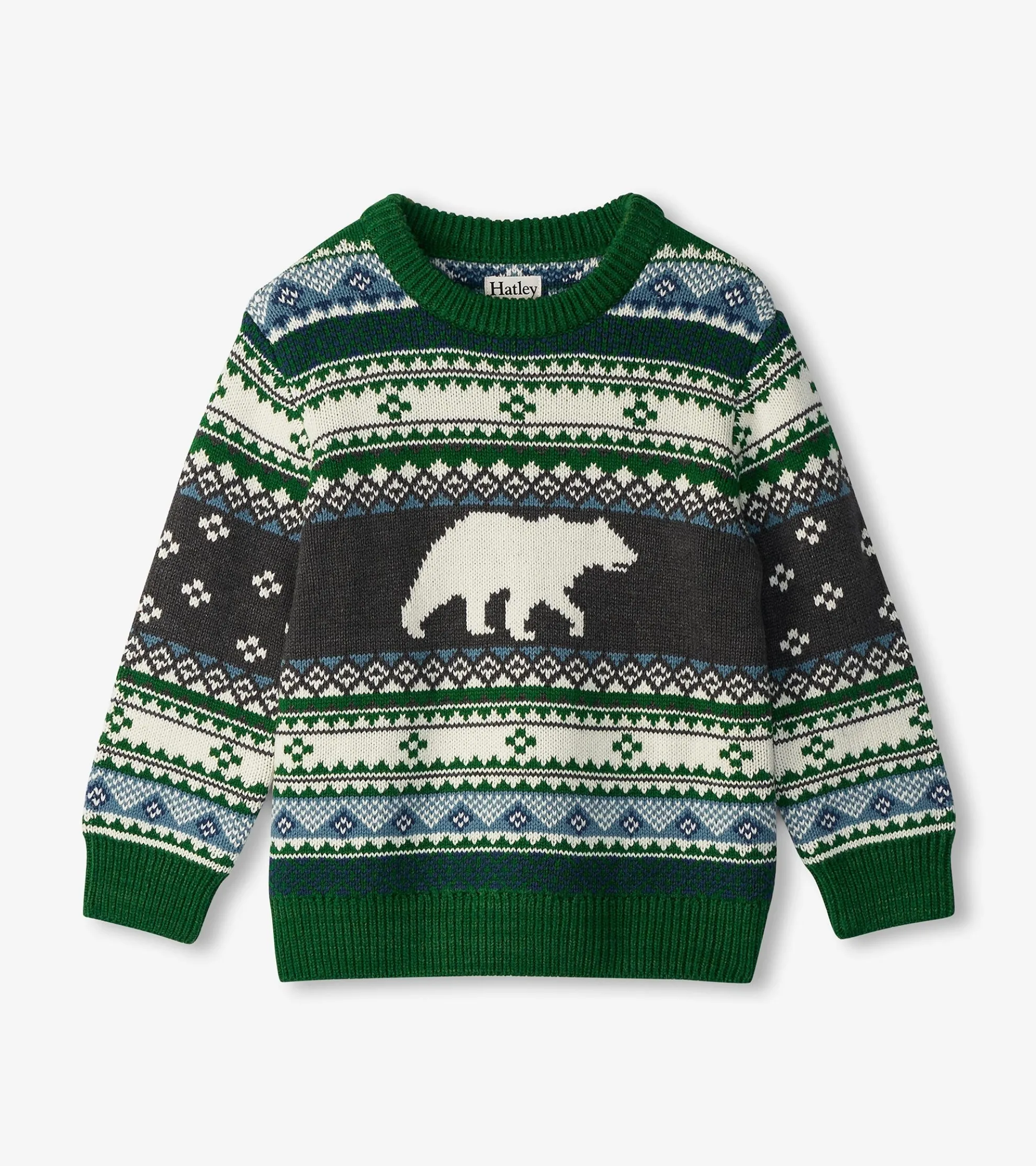 Outlet Boys Polar Bear Crew Neck Sweater BOY Sweaters