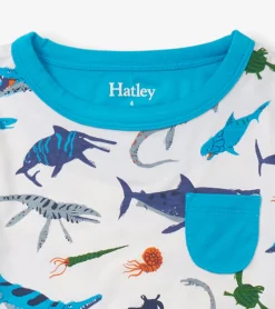 New Boys Prehistoric Marine Bamboo Pajama Set BOY Sleepwear|Sleepwear