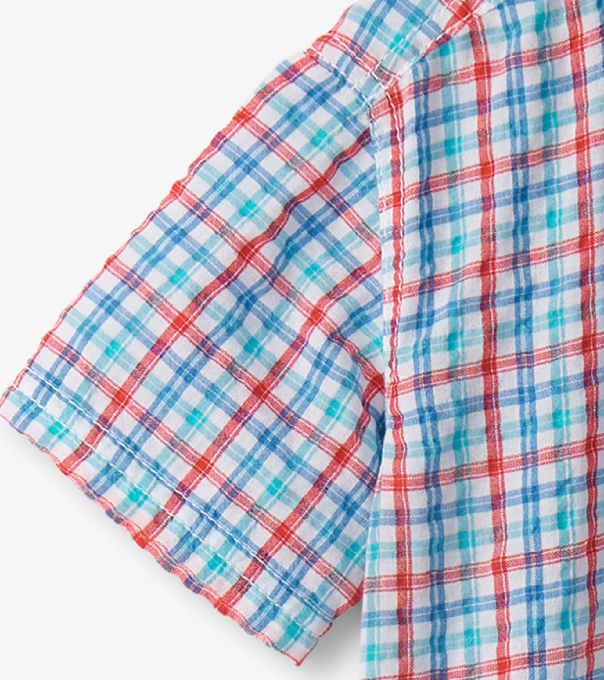 Outlet Boys Scuba Check Button Down Shirt BOY Tops